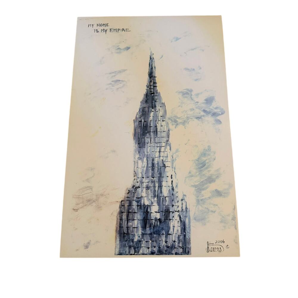 Empire State Building Painting Print Poster Larry Stevens 2006